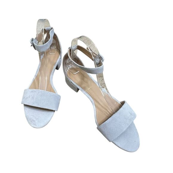 Banana Republic Light Blue Suede Block Heel Sandal | Size 8 - Picture 2 of 7